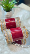 Designer dark Red Bridal Chooda