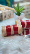 Red Bridal Glass Bangles