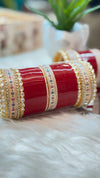 Red Bridal Glass Bangles