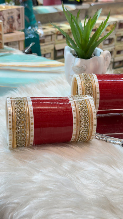 Designer light Red Bridal Chooda