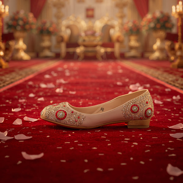 Pearl Studded Bridal Jutti