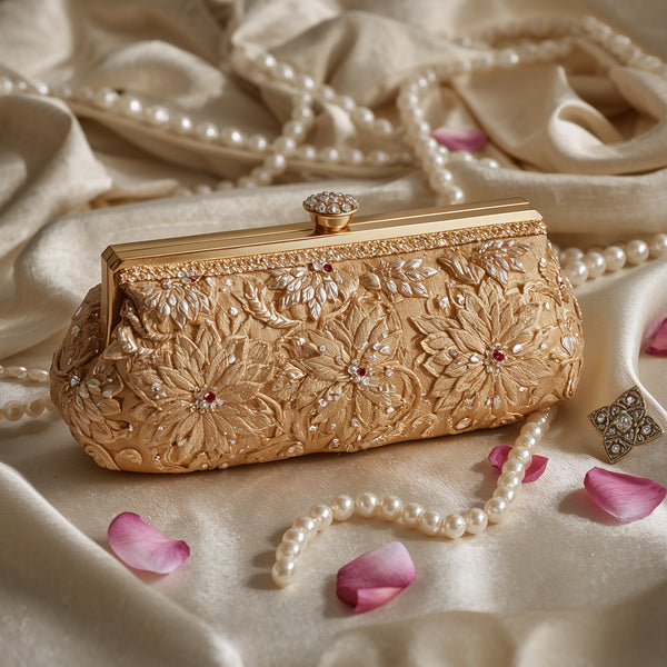 Pearl Embellished Clutch